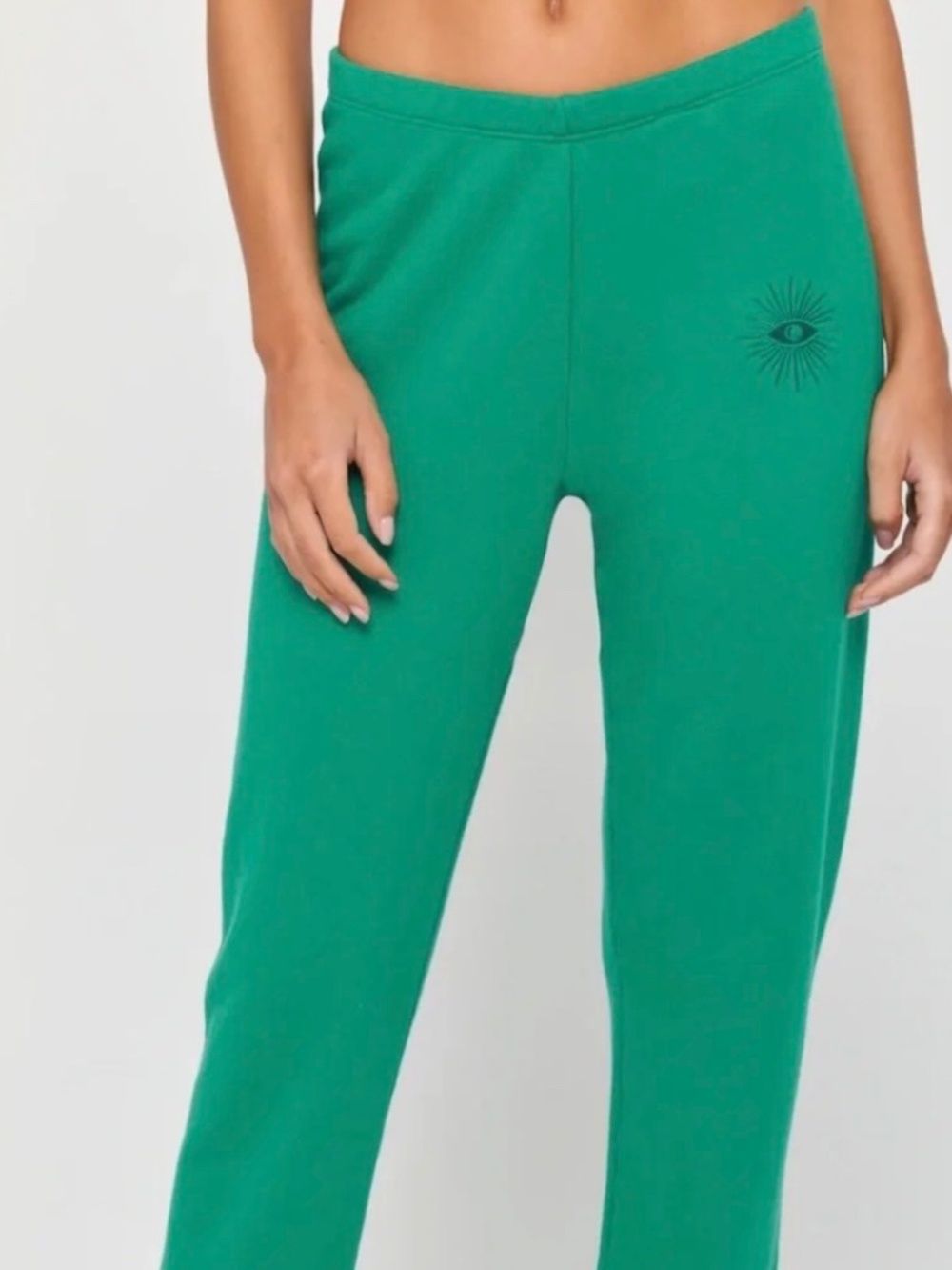 Spiritual Gangster All Eyes On You Emerald Sweatpant - Picture 2 of 6